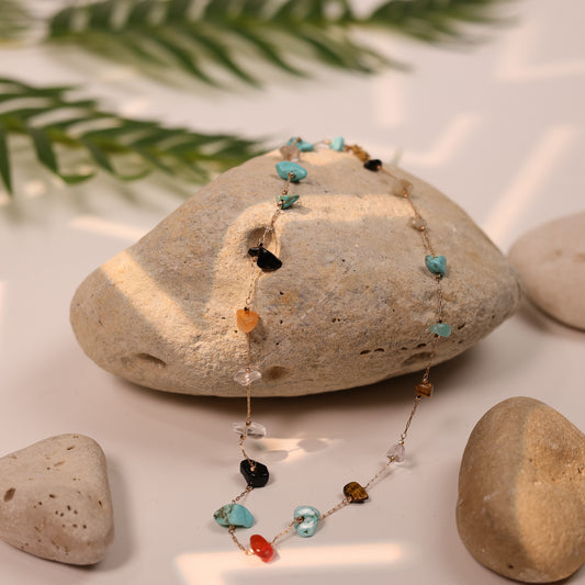 Multistoned lucky necklace