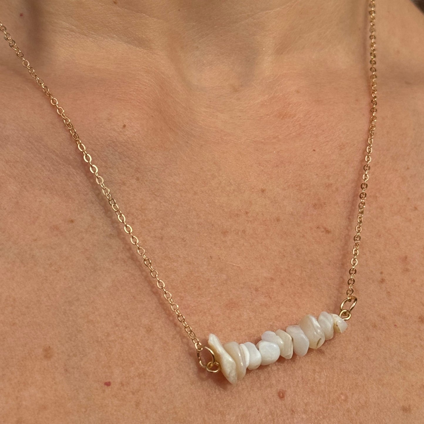 White Agate Necklace